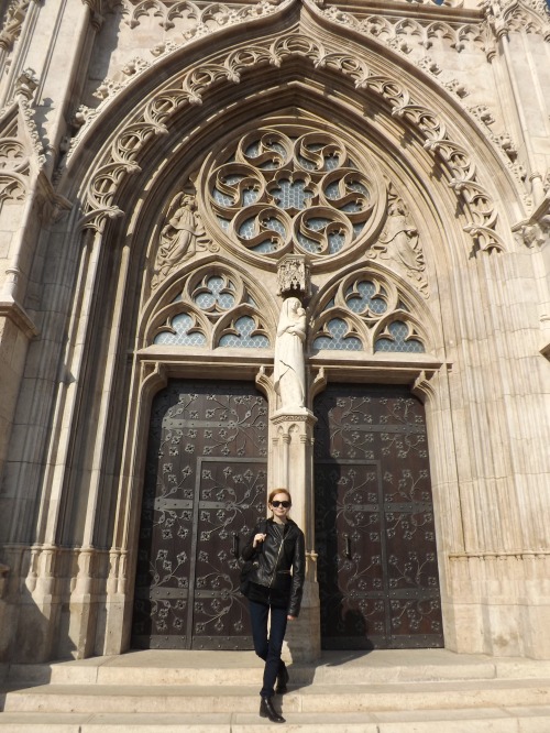 Attention to detail is the secret to cathedral building - a beautifully carved entrance to Matthias Church